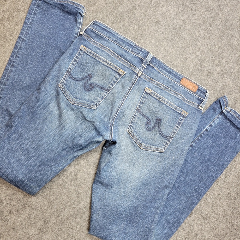 AG Adriano Goldschmied Jeans Womens 31R Blue Denim Aubrey Skinny Straight Leg